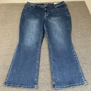 M Jeans by Maurices Slim Boot Curvy High Rise Women's Plus Size 24W Short NWT